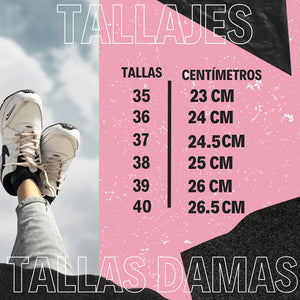 Tallas fashion tenis adidas mujer